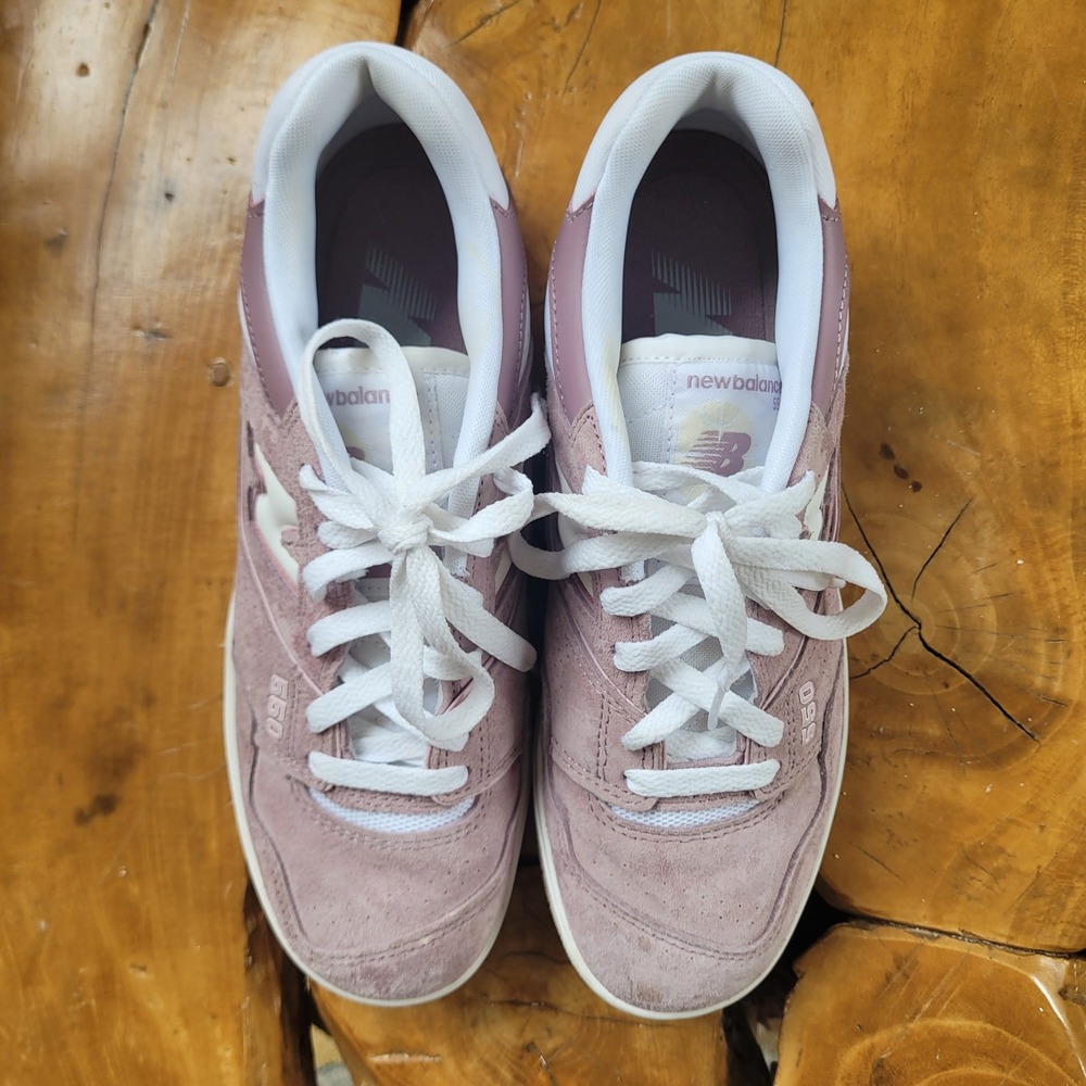 New Balance 550 Womens Sneakers Size 8.5 Pink Suede Retro Streetwear Y2K - Picture 6 of 13